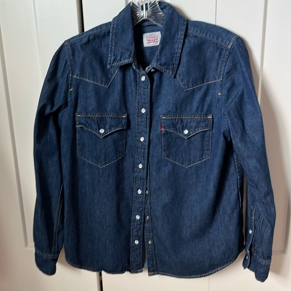 Levis Dark denim button down